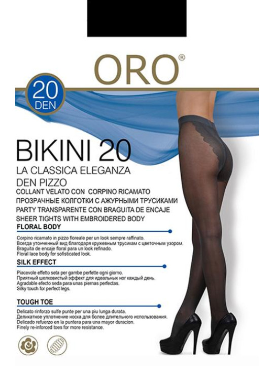 Колготки ORO Bikini 40 den Чорний