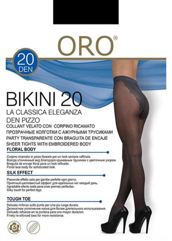 Колготки ORO Bikini 40 den Чорний