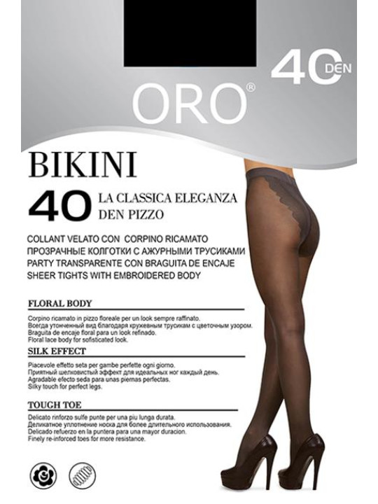 Колготки ORO Bikini 40 den Чорний