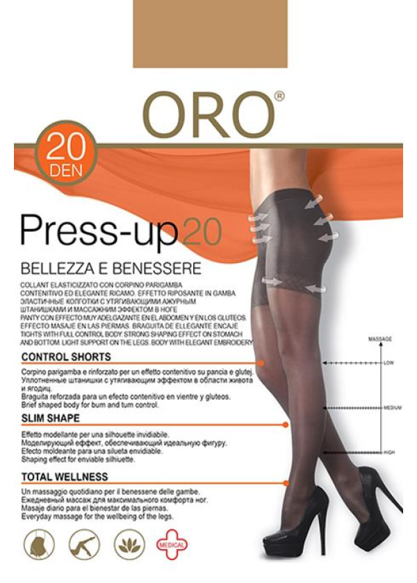 Колготки ORO Press-Up 20 den Телесный темный