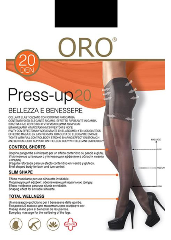 Колготки ORO Press-Up 40 den Черный