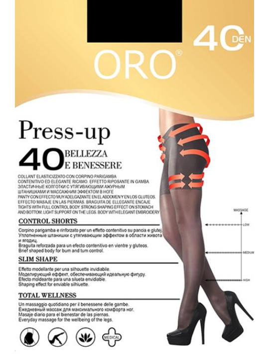 Колготки ORO Press-Up 40 den Черный