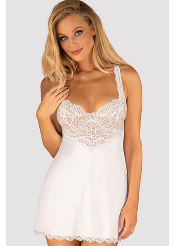 Платье Obsessive Amor Blanco chemise