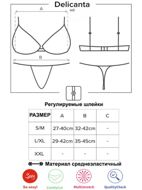 Комплект Obsessive Delicanta set