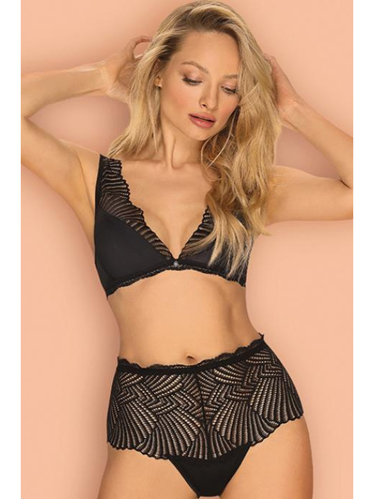 Комплект Obsessive KLARITA SET bra & high-waisted panties