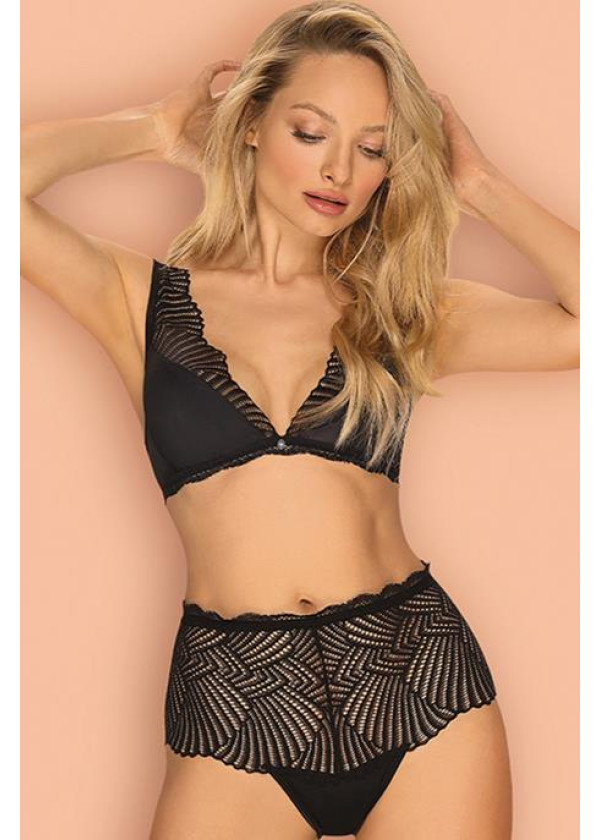 Комплект Obsessive KLARITA SET bra & high-waisted panties