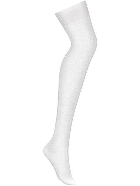 Чулки Obsessive S800 stockings Белый
